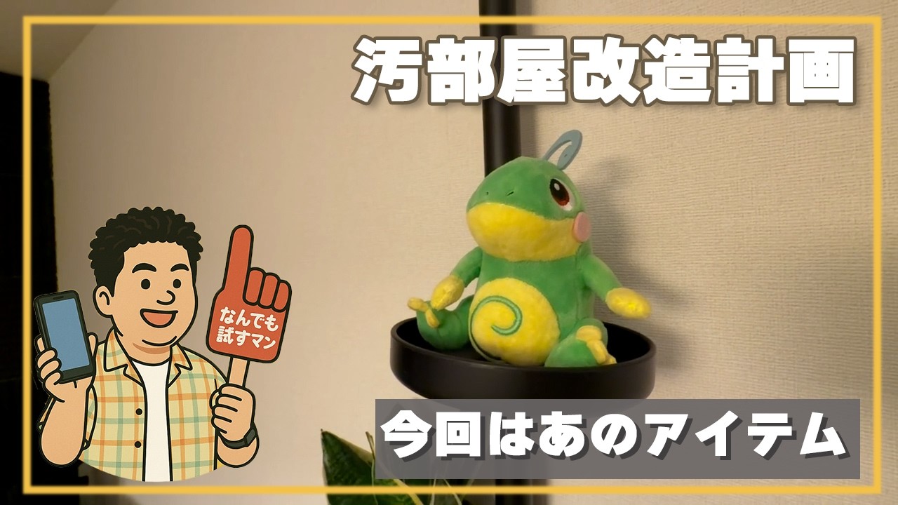 【汚部屋改造計画】おしゃれ部屋に必ずあるあのアイテムを取り入れました！