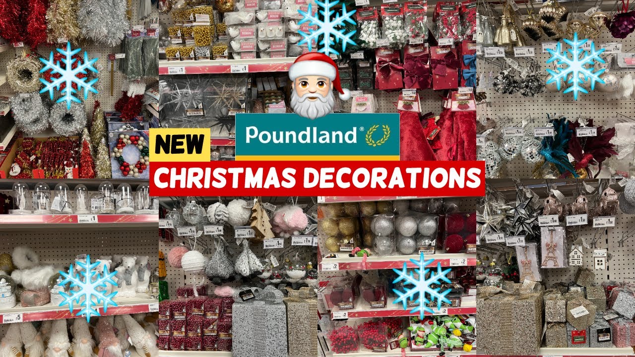 POUNDLAND CHRISTMAS DECORATIONS NEW COLLECTION NOV 2022 | POUNDLAND HAUL | TRAVELANDSHOP WITH ME