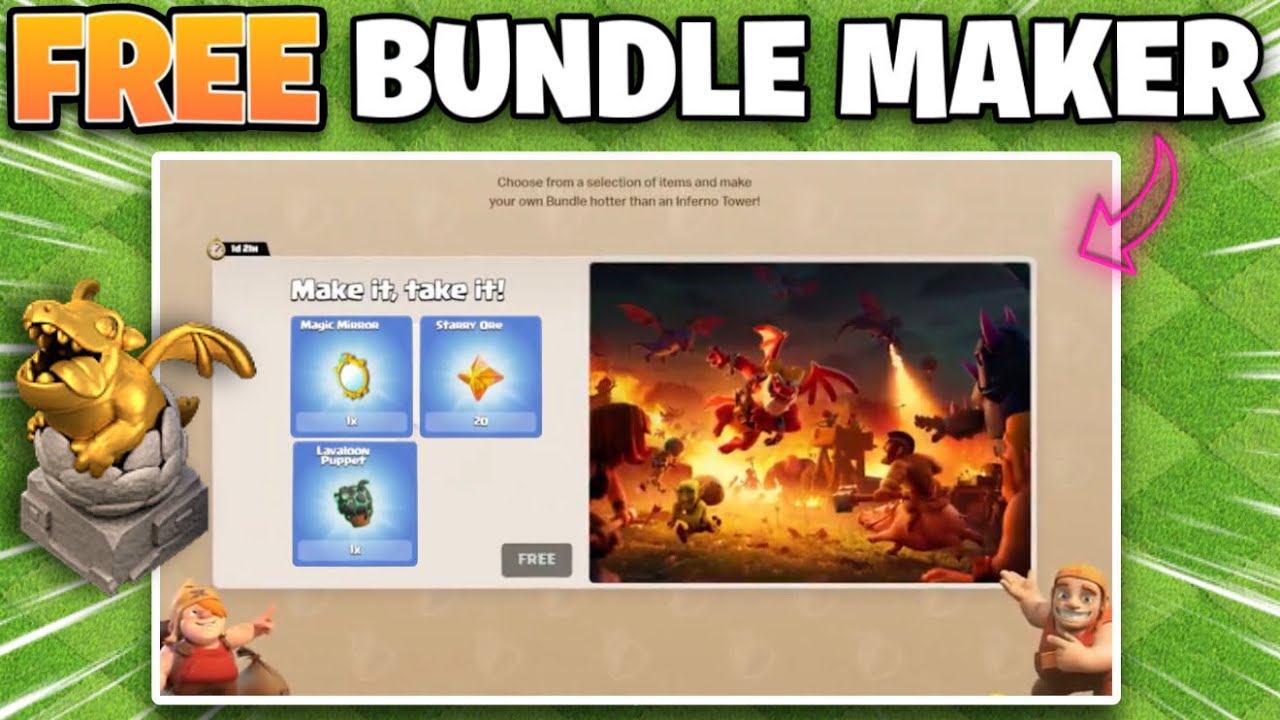 How to Claim Free Bundle Maker in Clash of Clans | Bundle Maker Not Showing?