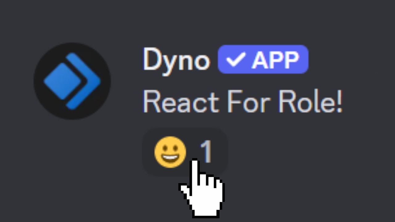 Как настроить роли реакции с помощью Dyno Bot