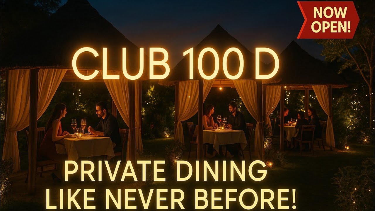 CLUB-100-D.RESTAURENT, POOL SIDE, ROOFTOP AREA.SPECIAL ❤️PRIVATE DINING CABINS FOR COUPLES❤️