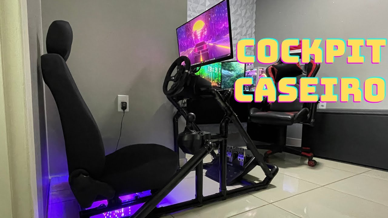 TUNANDO MEU QUARTO DE JOGOS COM UM COCKPIT CASEIRO!!
