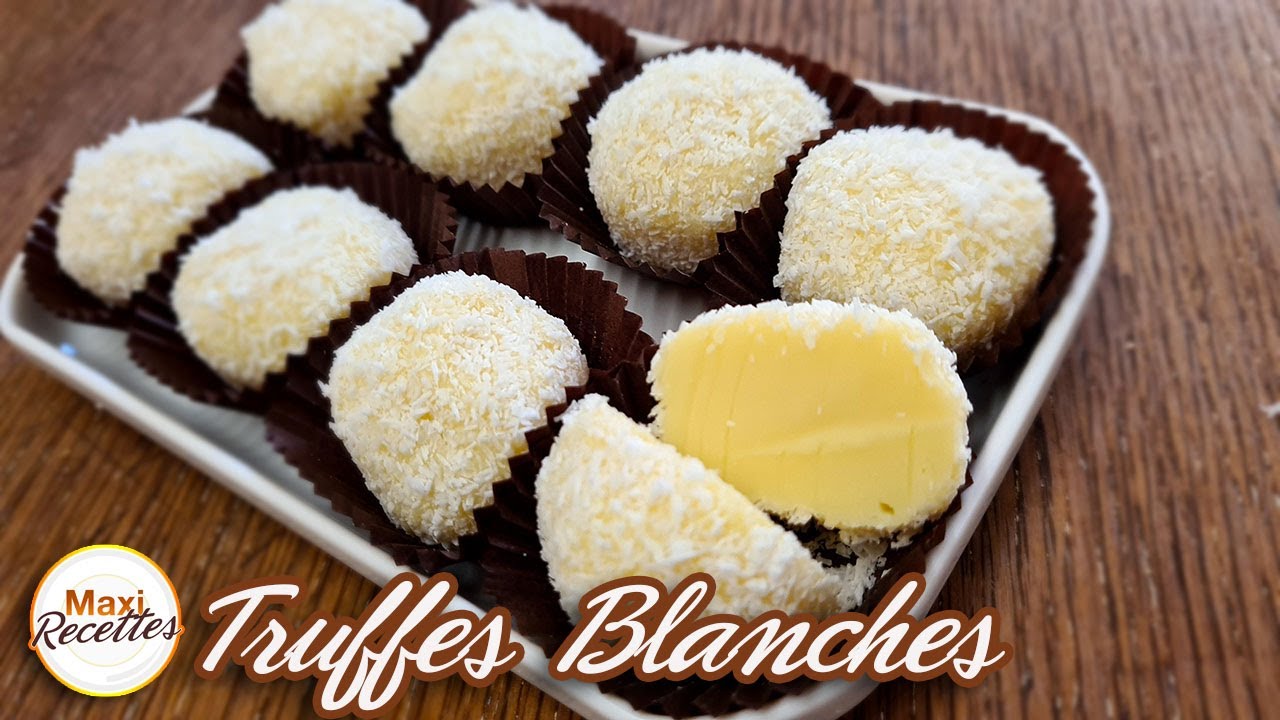 Truffes au Chocolat Blanc et Noix de Coco - Recette Facile et Rapide