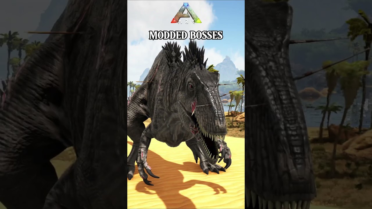 ARK OFFICIAL BOSSES VS MODDED BOSSES #shorts #ark #sigma