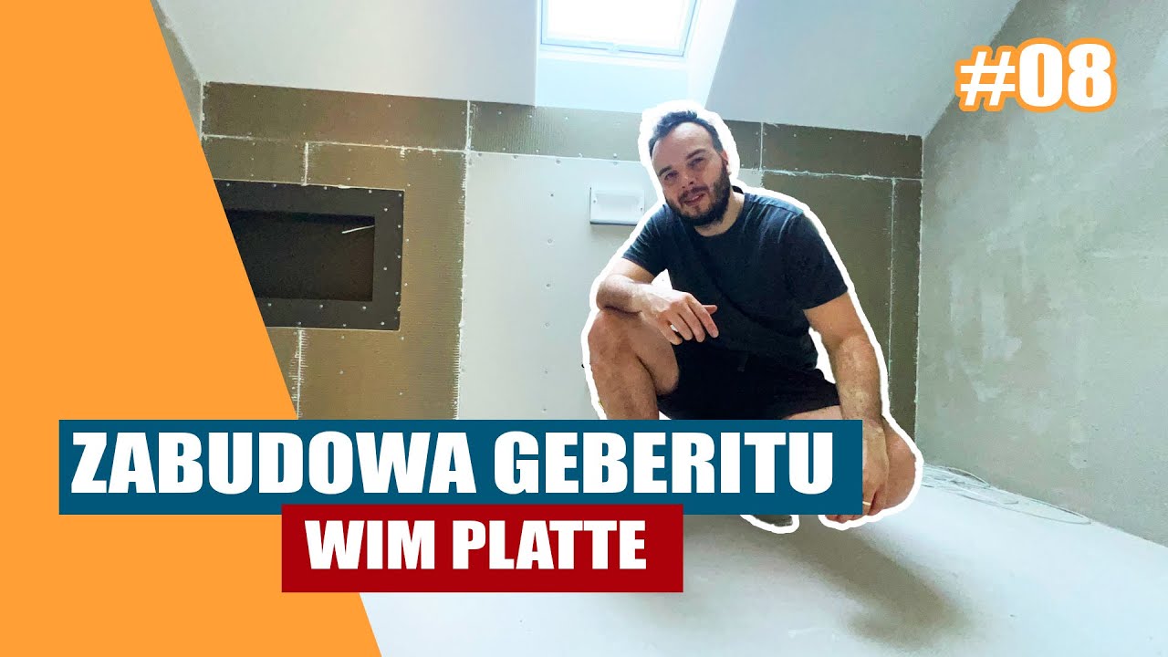 Jak zabudować stelarz WC Geberit płytami budowlanymi // P&oacute;łka z Wim Platte // Łazienka 2025 #08