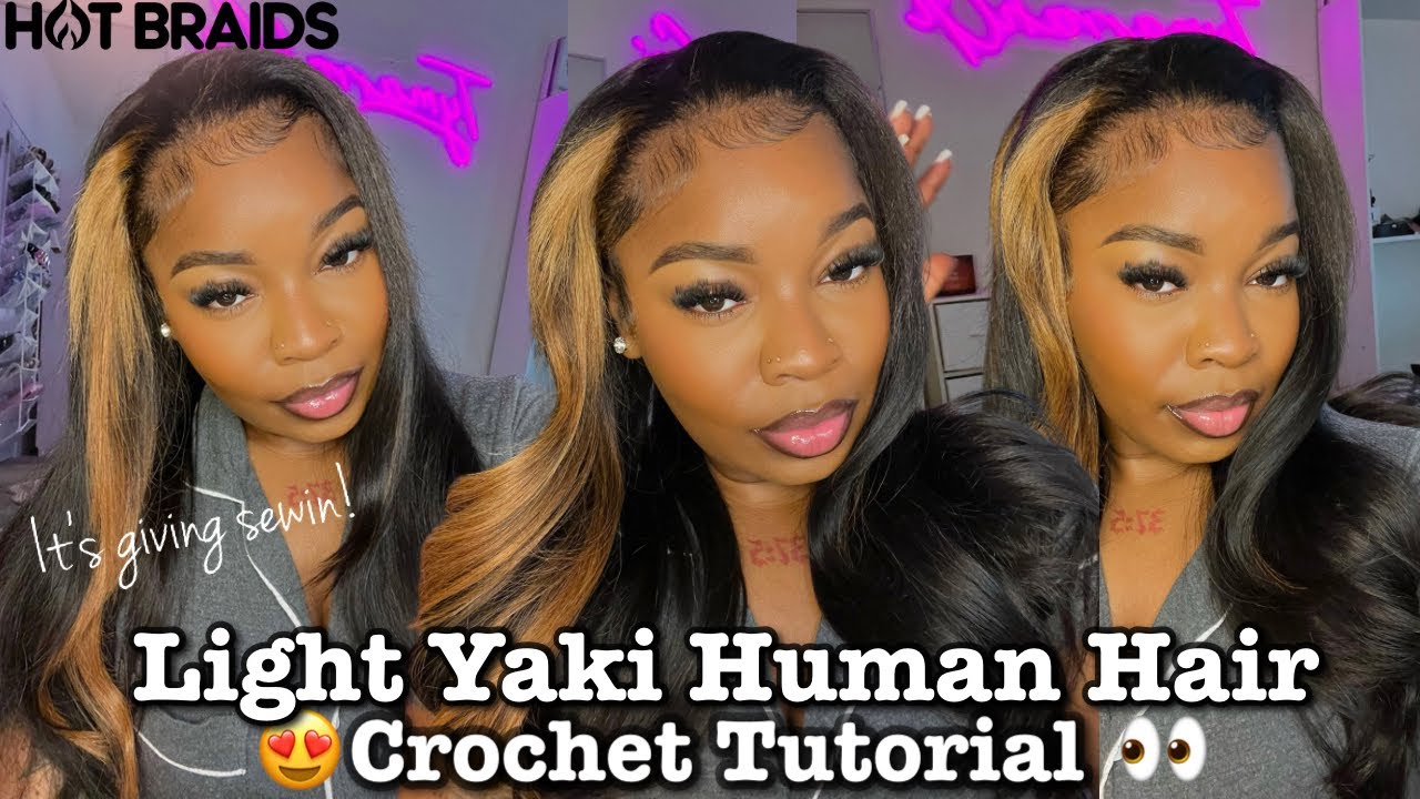 I Tried a Flip Over Quick Weave Using Light Yaki Crochet Hair?! Bleach Test &Curls Ft.Hot Braids💕
