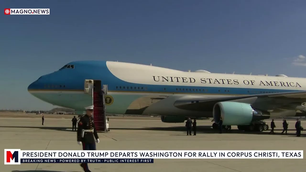 ✈️ Donald Trump Departs Washington, DC for Rally in Corpus Christi, Texas [LIVE]