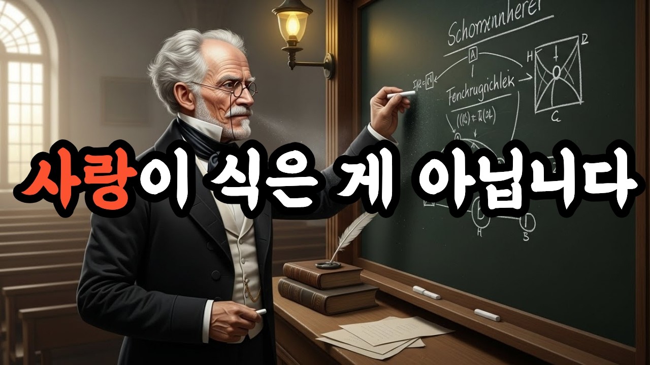 사랑이 줄어드는 게 아니라, 표현이 달라지는 겁니다/쇼펜하우어의 철학적 기반 인생수업