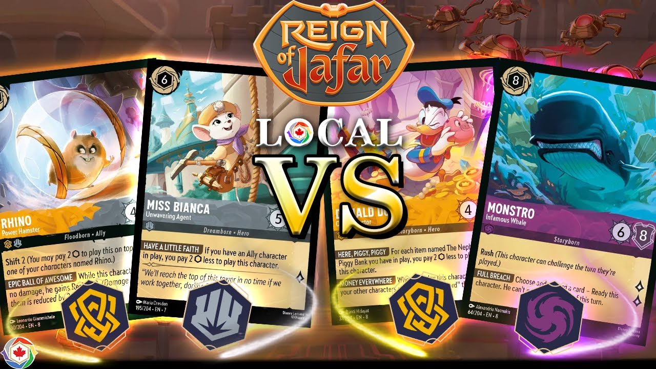 New OTK Combo Deck?! Amber Steel VS Amber Amethyst - Lorcana Local Match - Reign Of Jafar