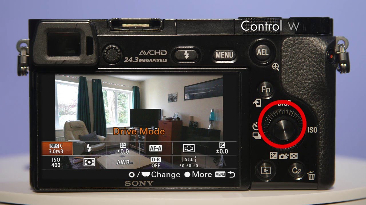 Setting up Exposure Bracketing on a Sony A6000