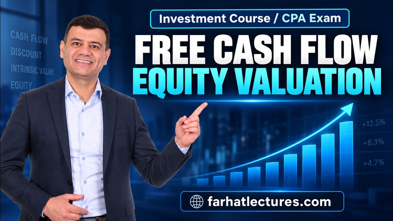 What is the Free Cash Flow Equity Valuation?   Essentials of Investments CPA Exam BAR