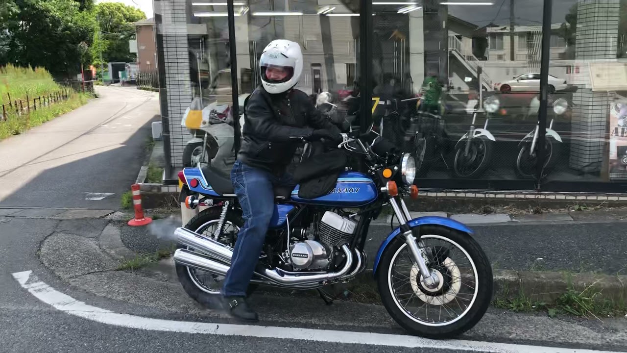 750SS 納車 KAWASAKI 750SS H2 初期型 750マッハ カミナリマッハ エリア47 AREA47