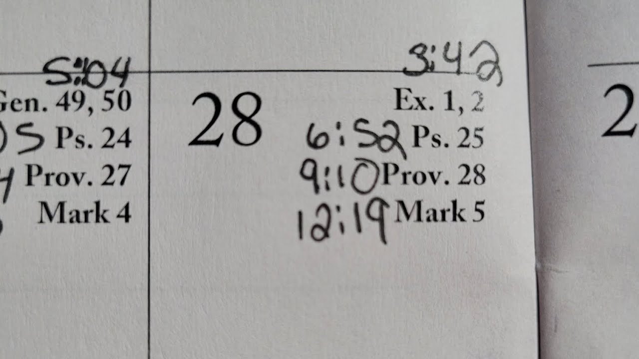 1.28.2026, Bible in a year 