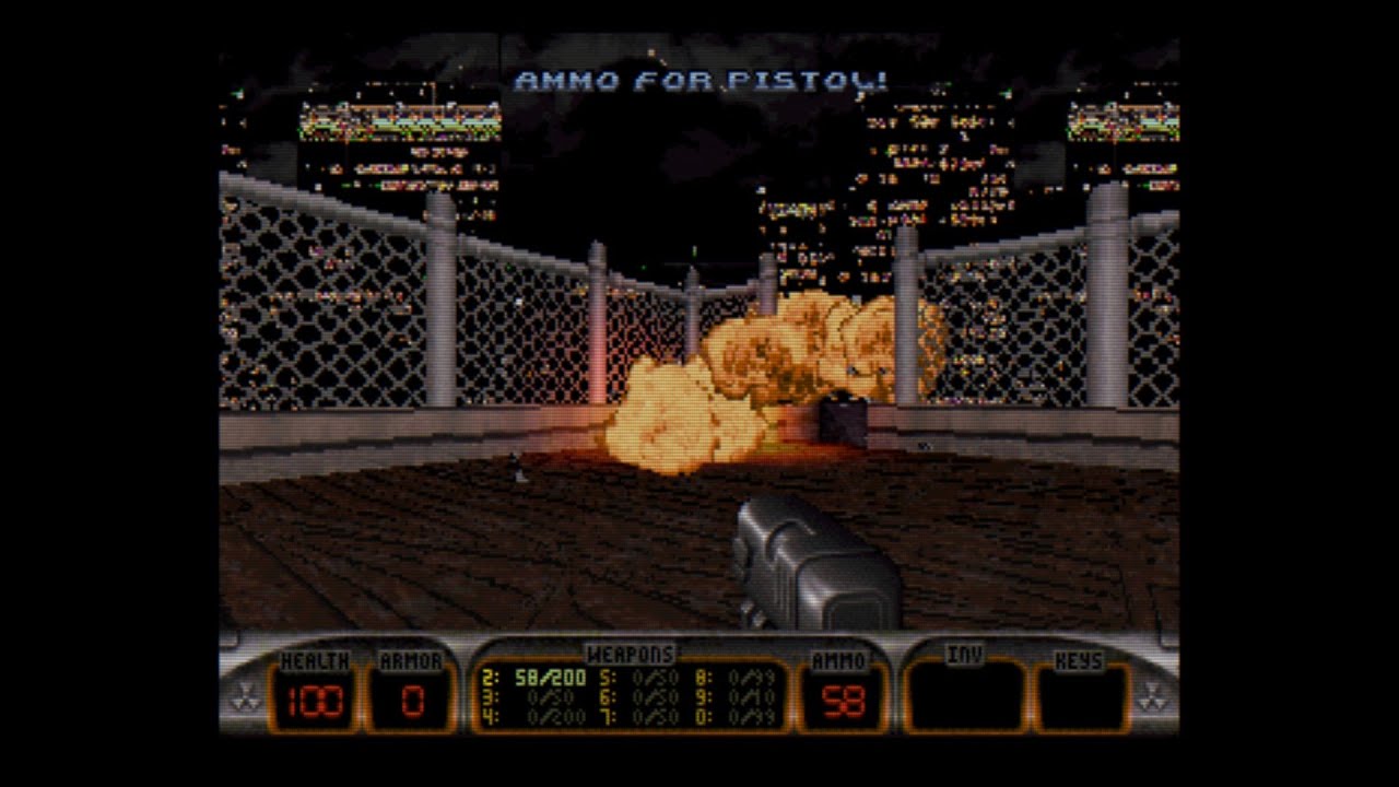 Duke Nukem 3D Saturn (1997) Lobotomy Software - Mednafen emulator - Playing good Saturn games 1