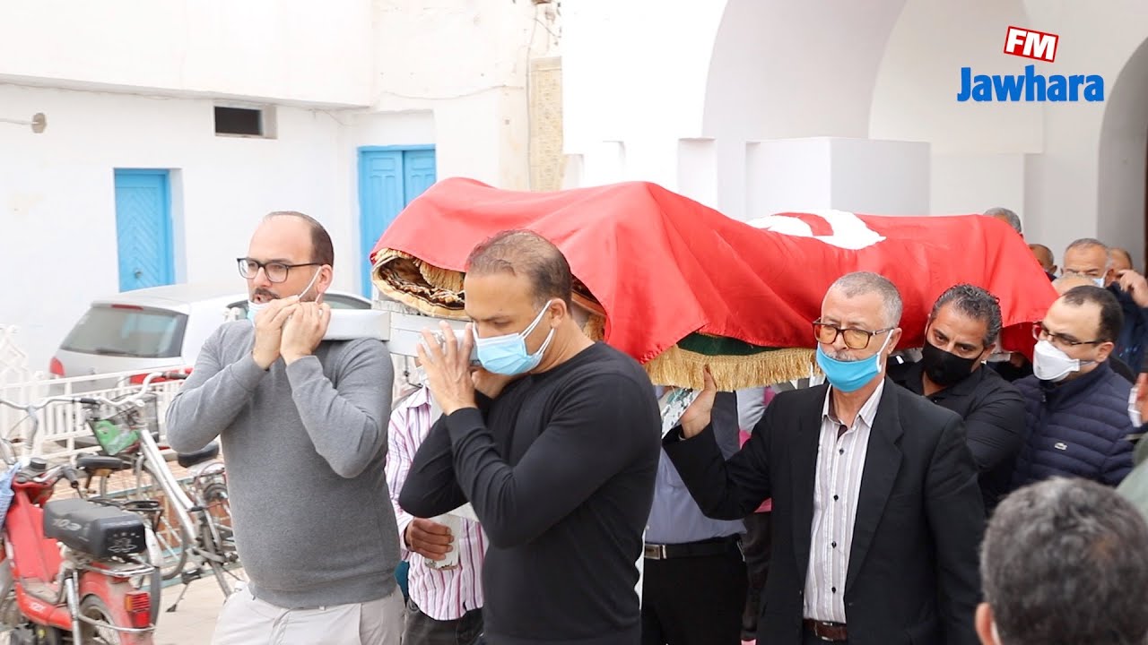 موكب تشييع جثمان الفقيد ناجي المهيري بمقبرة حمام سوسة