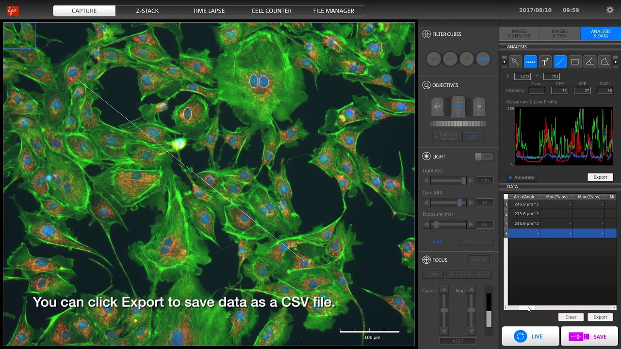 Image analysis with the CELENA&reg; S