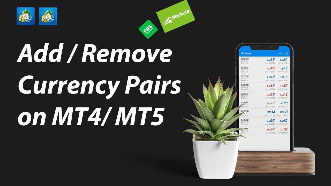 How To Add or Remove Currency Pair on MT5 & MT4 Mobile | MetaTrader Tutorial