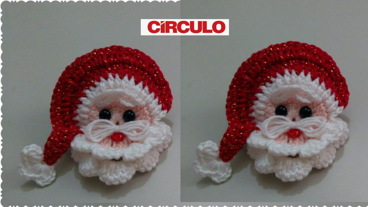 Papai Noel em crochê com Maria José.
