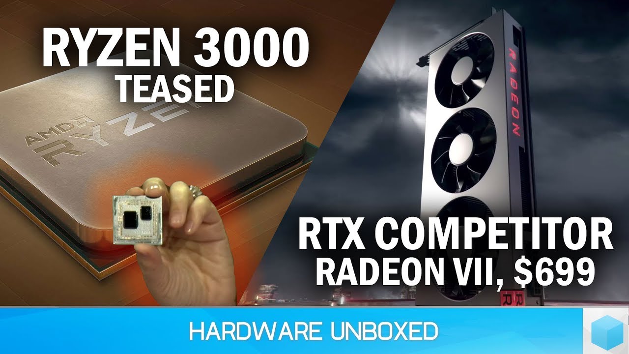 AMD Teases 3rd-Gen Ryzen vs i9-9900K, Flagship Radeon VII Gaming GPU is Coming
