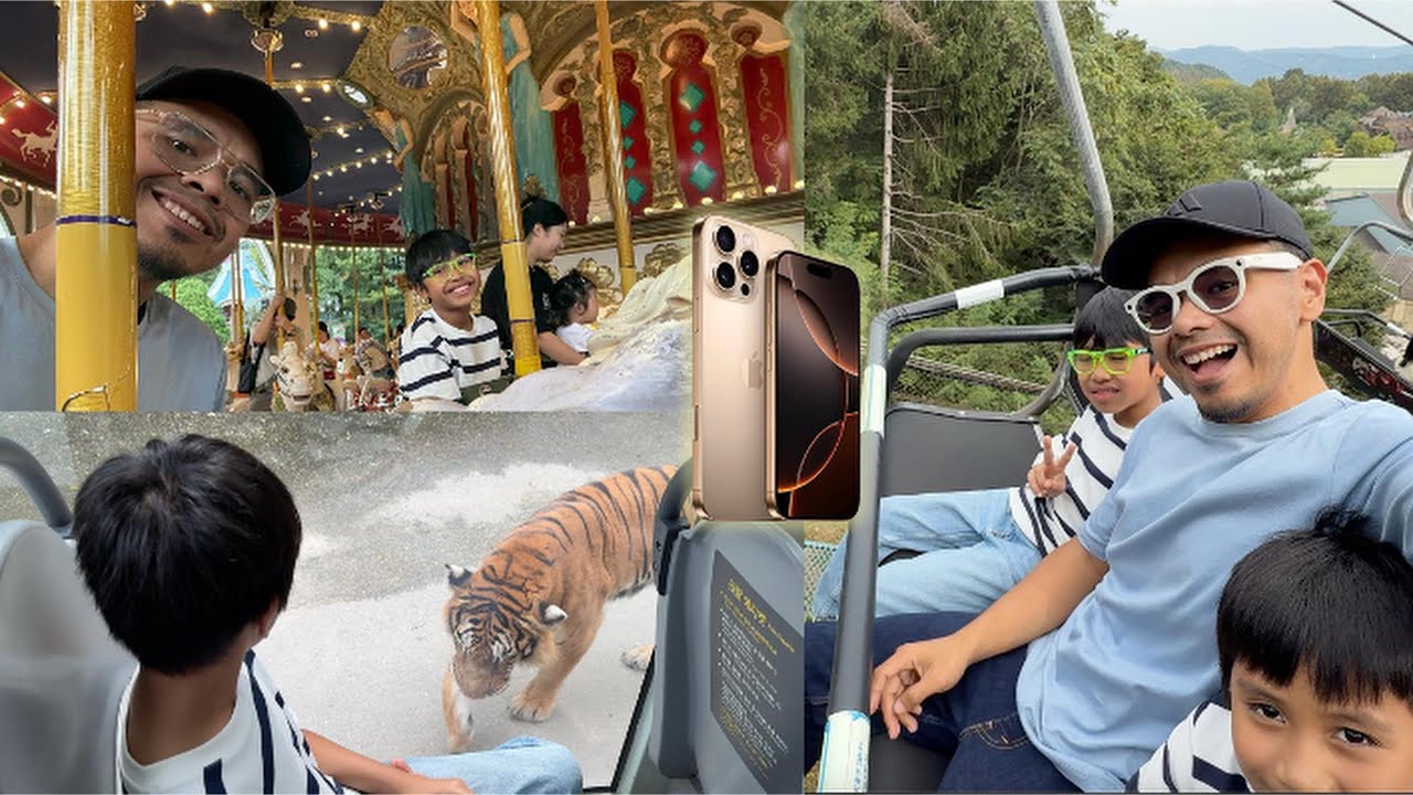 lenjan Iphone 16 Pro Max seharian di Everland Theme park Korea