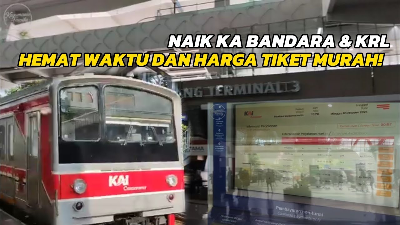 DARI BANDARA SOEKARNO-HATTA KE KOTA TANGERANG NAIK KA BANDARA & KRL | ADA TUTORIAL TIKET!