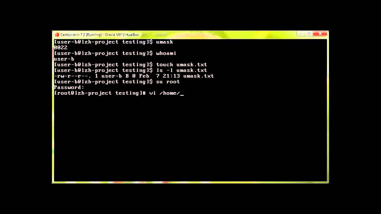 Linux File Permission umask