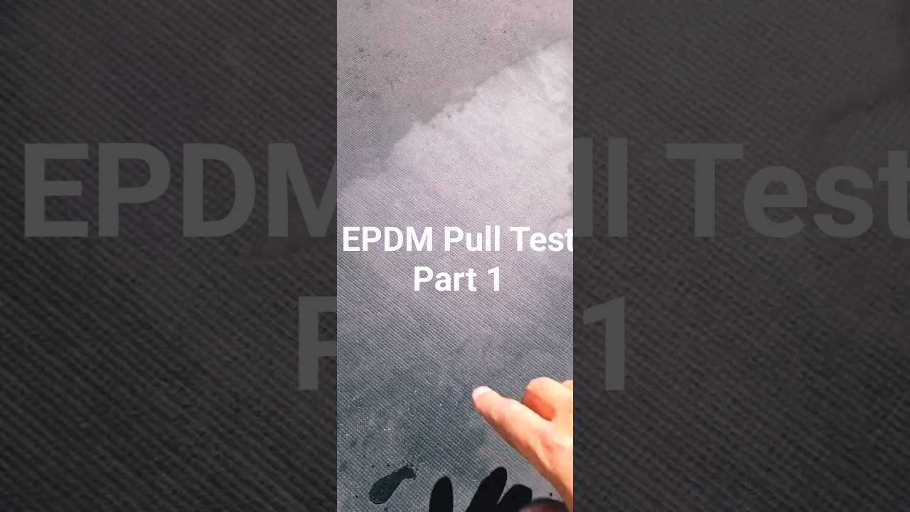 Pull Test for Coating an Old EPDM Roof! Part 1!