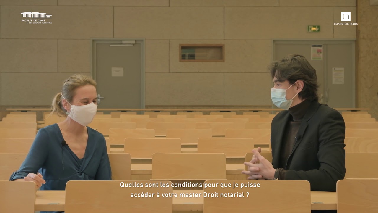 Présentation du Master Droit notarial