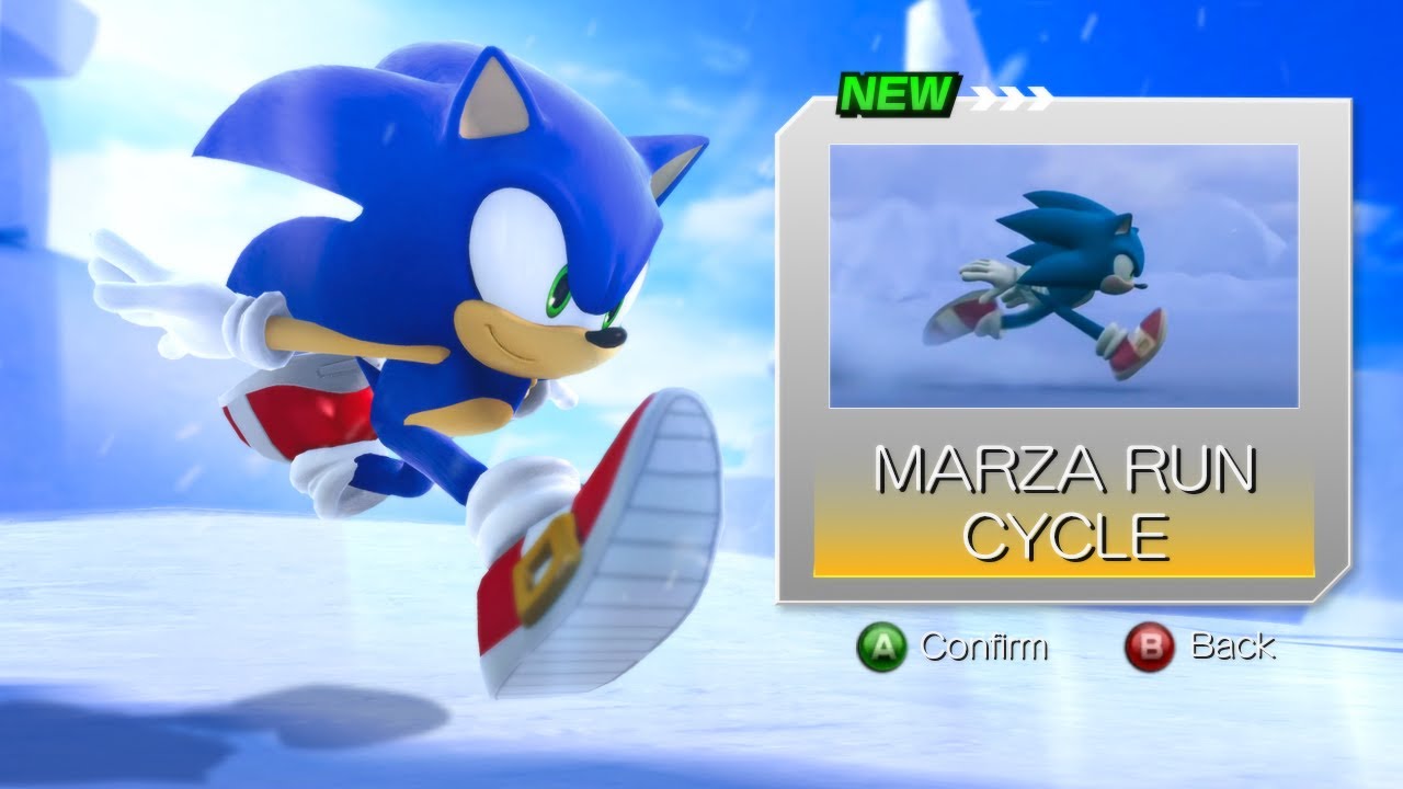 Sonic Unleashed PC: Marza Styled Running Cycle
