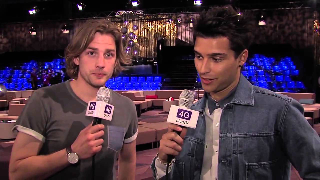 Pop Star Eric Saade. Exclusive Eurovision interview directly from the green room