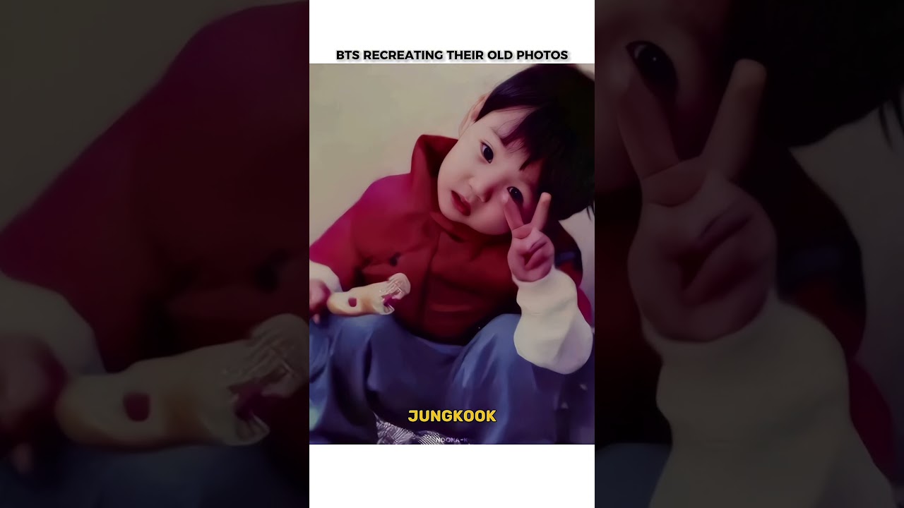 BTS Recreating Their Childhood Photos #bts #btsarmy #shorts #trending