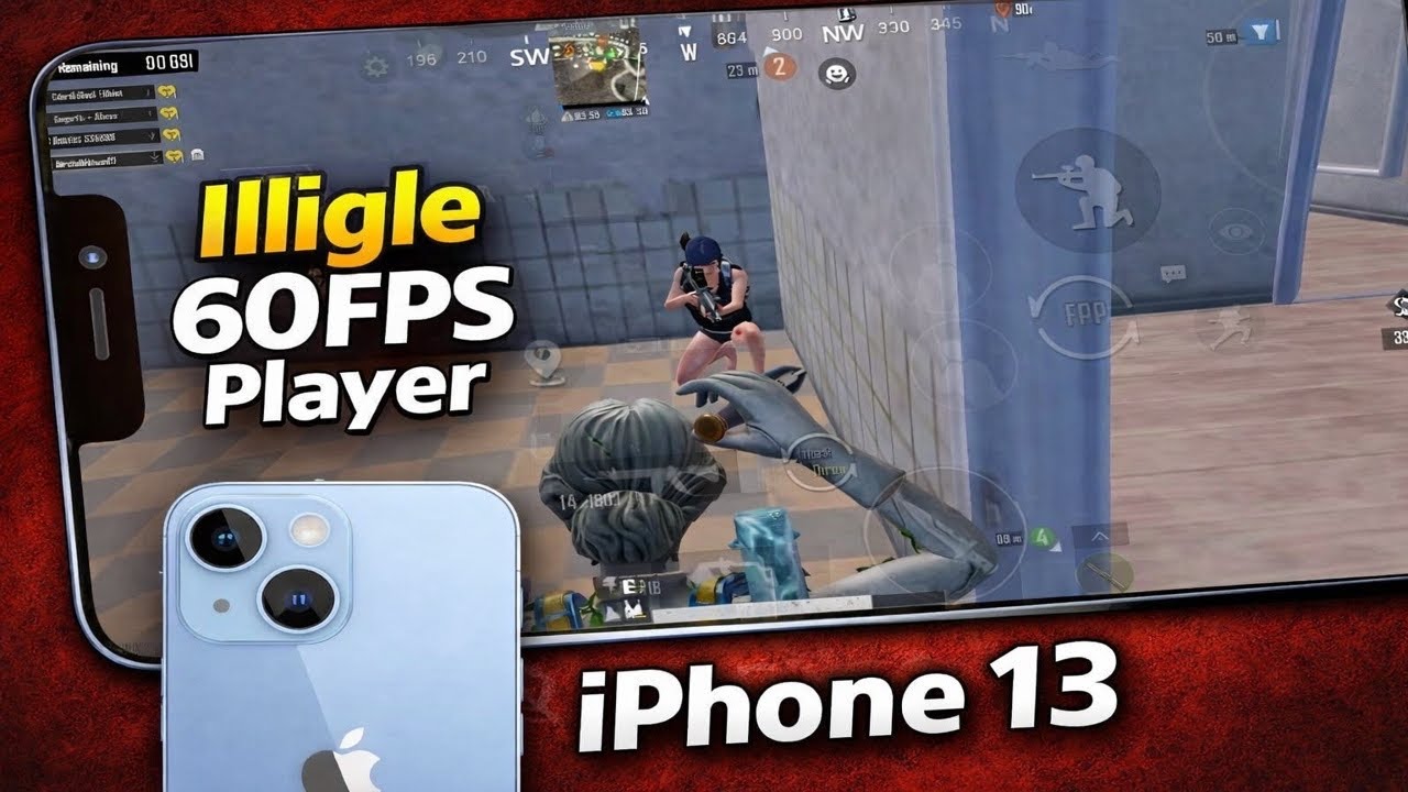Illigal 60FPS Player Against Top Conquror Youtubers || iPhone 13 Still Beast 🔥🔥