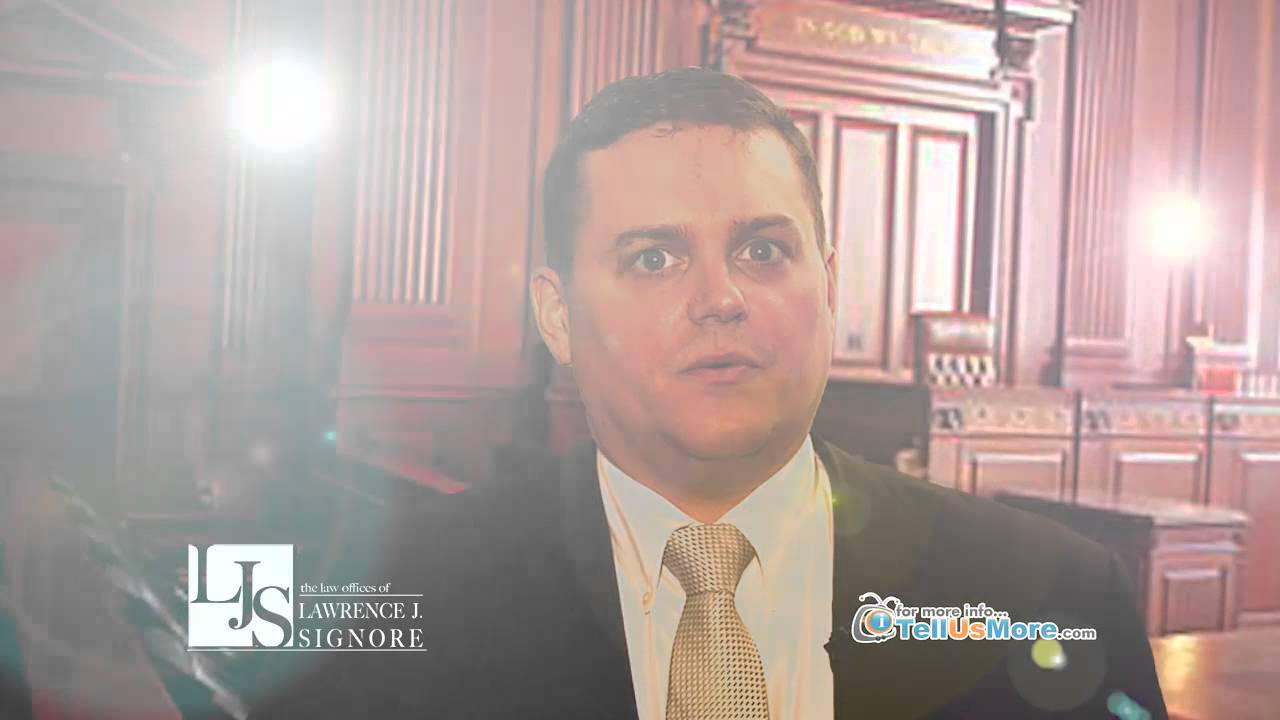 RI Personal Injury Attorney Lawrence Signore - Hurt at Work!