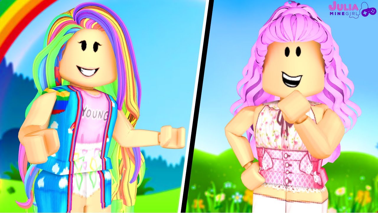 Roblox - GAROTA ARCO-ÍRIS vs GAROTA KAWAII (Batalha de Looks)