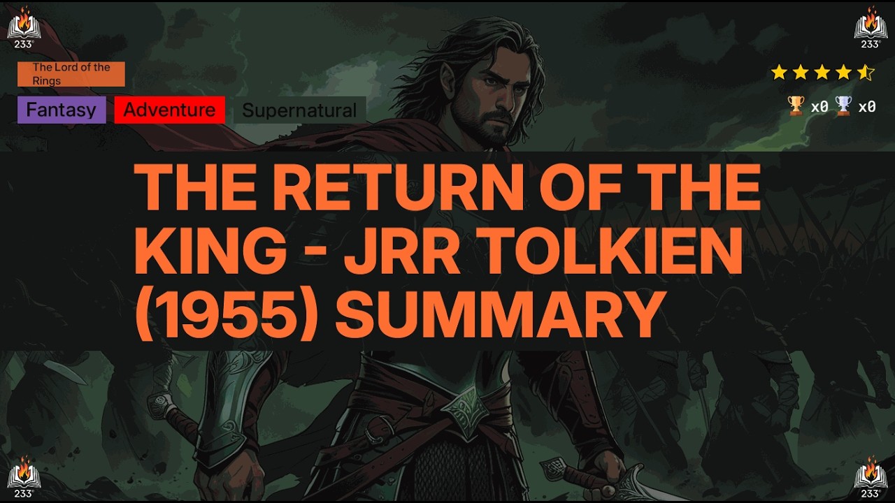 The Return of the King - JRR Tolkien (1955) Summary (The Lord of the Rings - 3) - 4.57 ⭐️