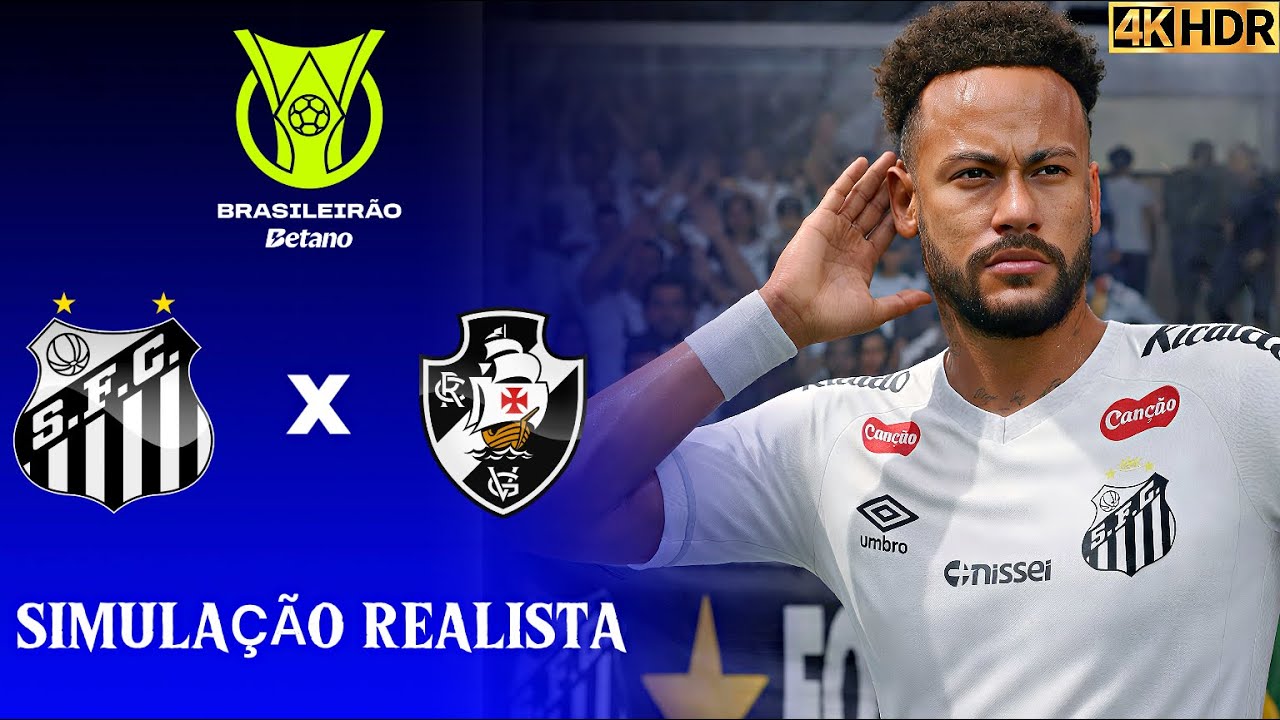 FC 26 - Santos vs Vasco da Gama | Brasileirão 2026 | Simulação 4K Ultra HD (60FPS).