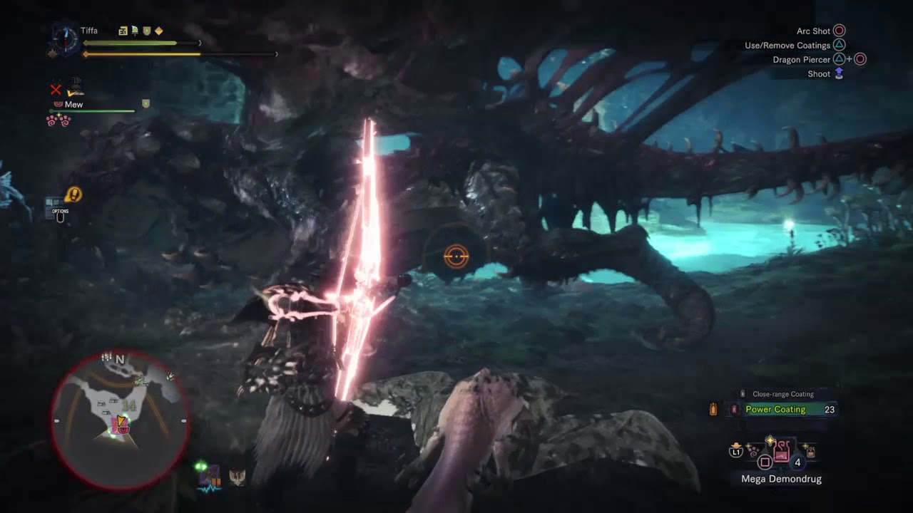 Monster Hunter: World - solo bow vs tempered Vaal Hazak 4 min 52 sec