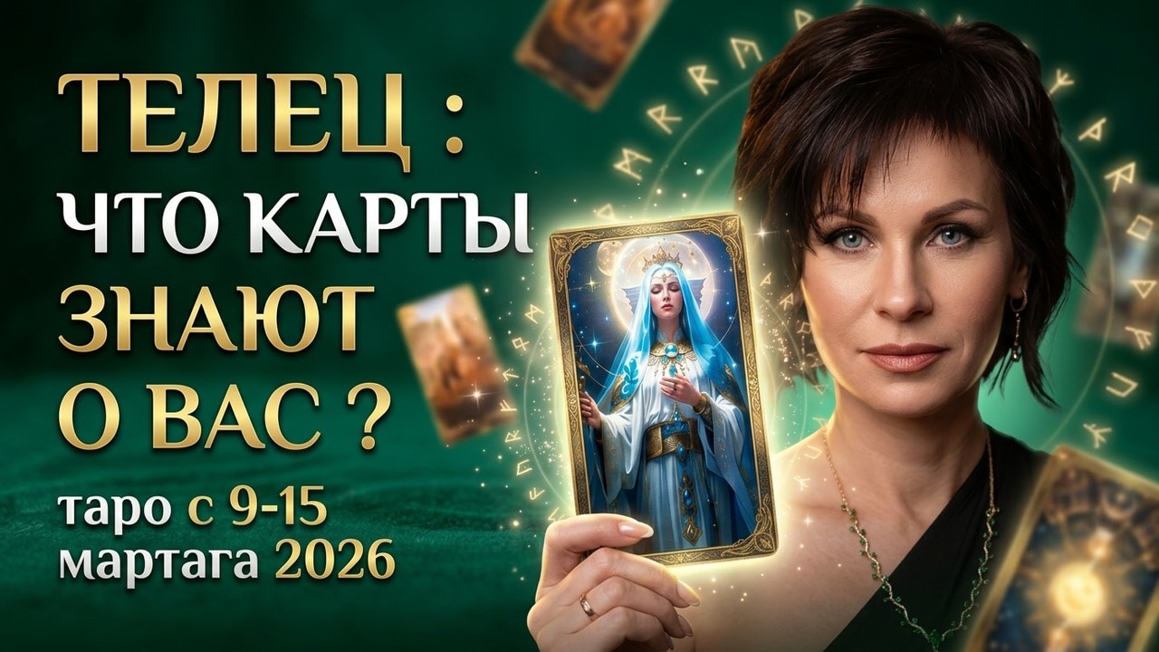 Телец:Что карты знают о вас? Таро прогноз 9-15 марта 2026