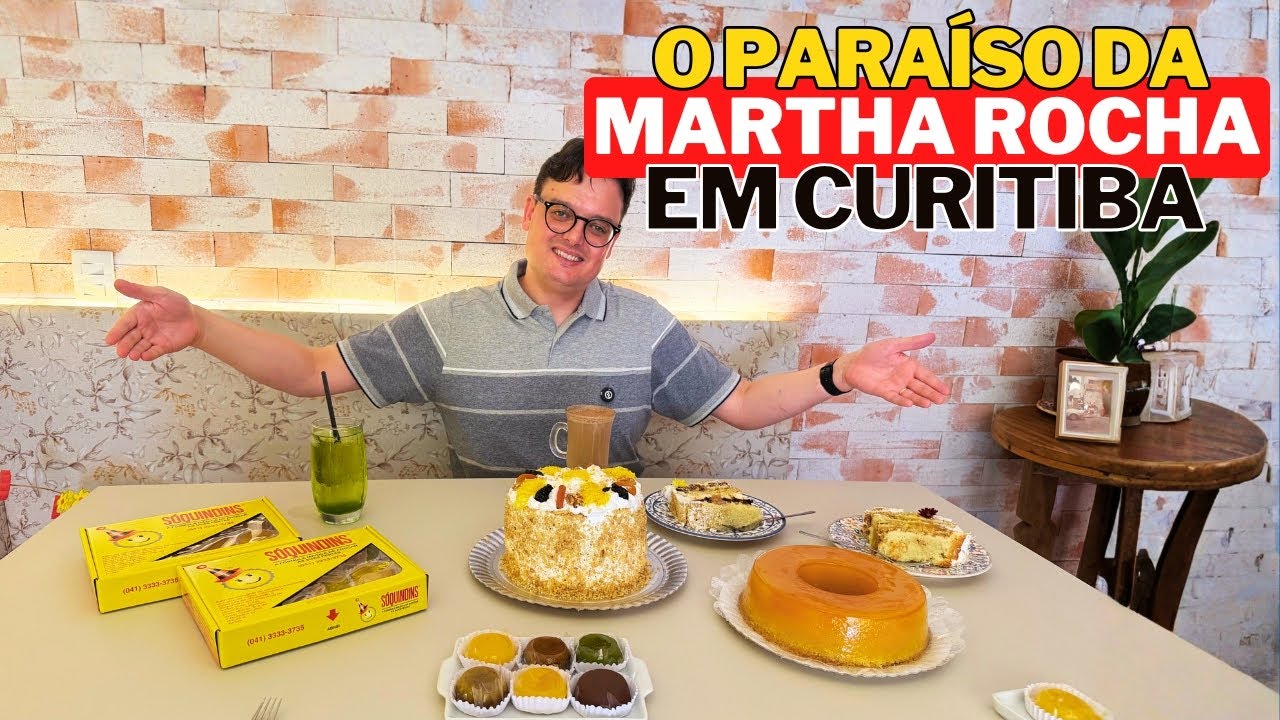 Essa confeitaria tem UMA DAS MELHORES MARTHA ROCHA de CURITIBA 