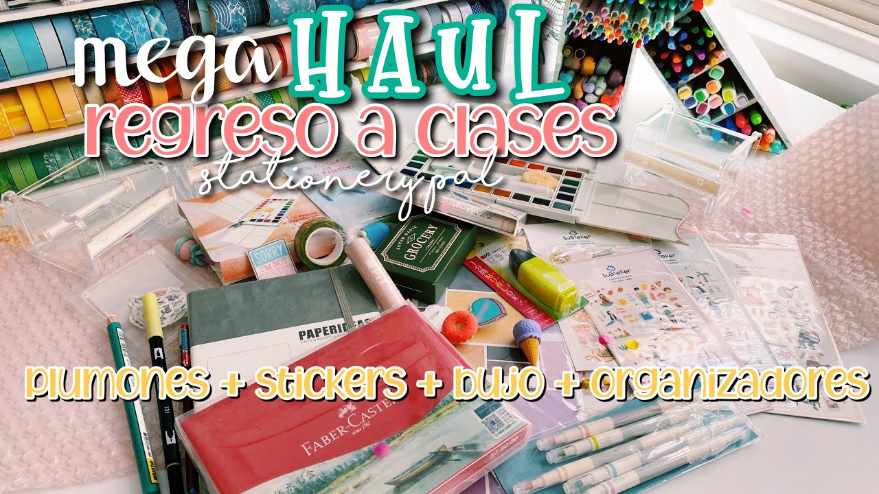 HAUL regreso a clases 😍 stickers, plumones y papelería ✨
