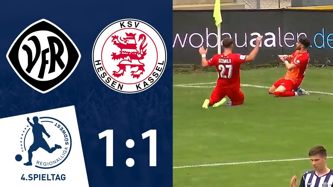 Unentschieden in Aalen | VfR Aalen - KSV Hessen Kassel | 4. Spieltag RLSW