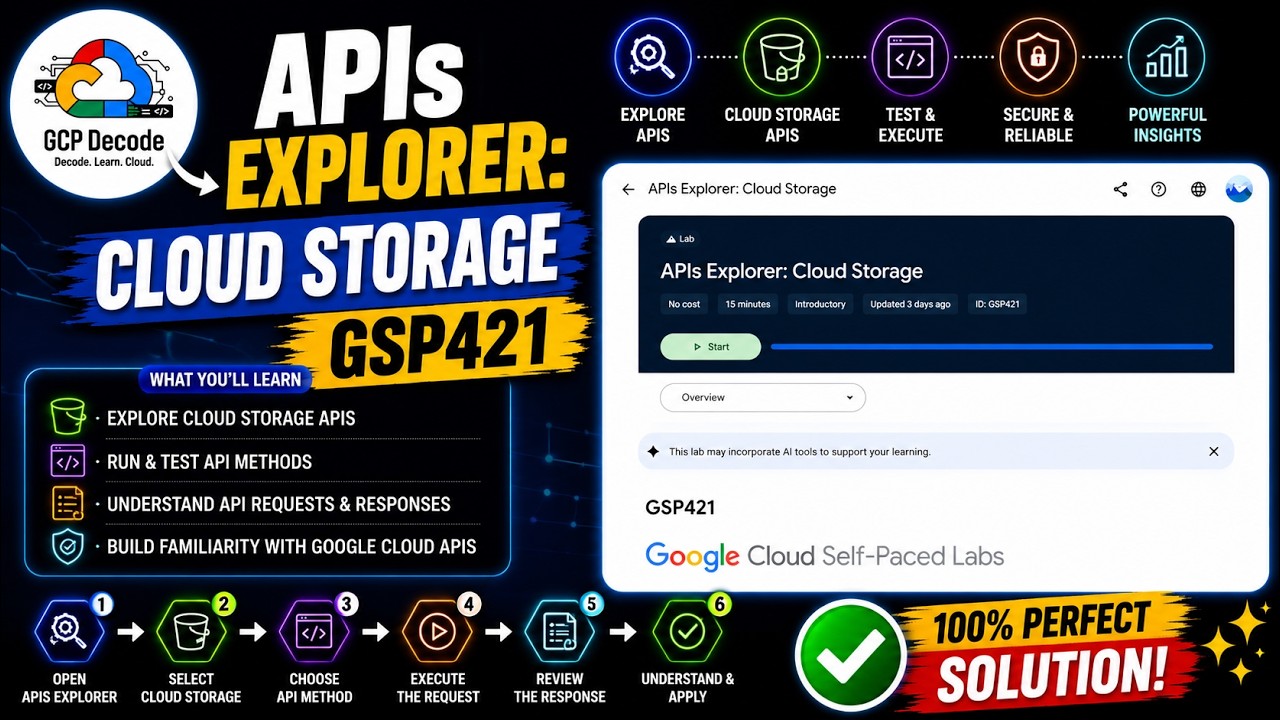 APIs Explorer Cloud Storage | GSP421 | 100% РАБОЧЕЕ РЕШЕНИЕ | #googlecloudarcade