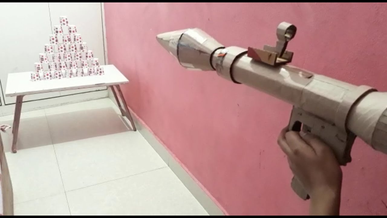 How To Make A Cardboard Rocket Launcher (RPG)