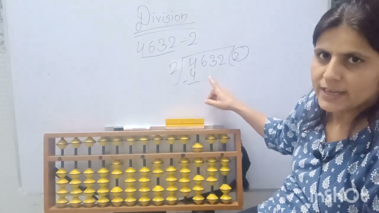 Abacus se 1 digit divisor ka division kaise karte hai.#abacuslearning #education # part-23
