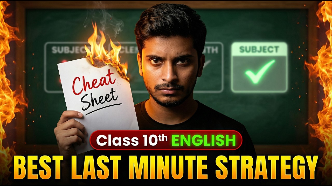 3 Days Mein 95+ English? 😱 | Last 3 Days Rescue Plan Class 10 CBSE Boards 2026 | Vishesh Education
