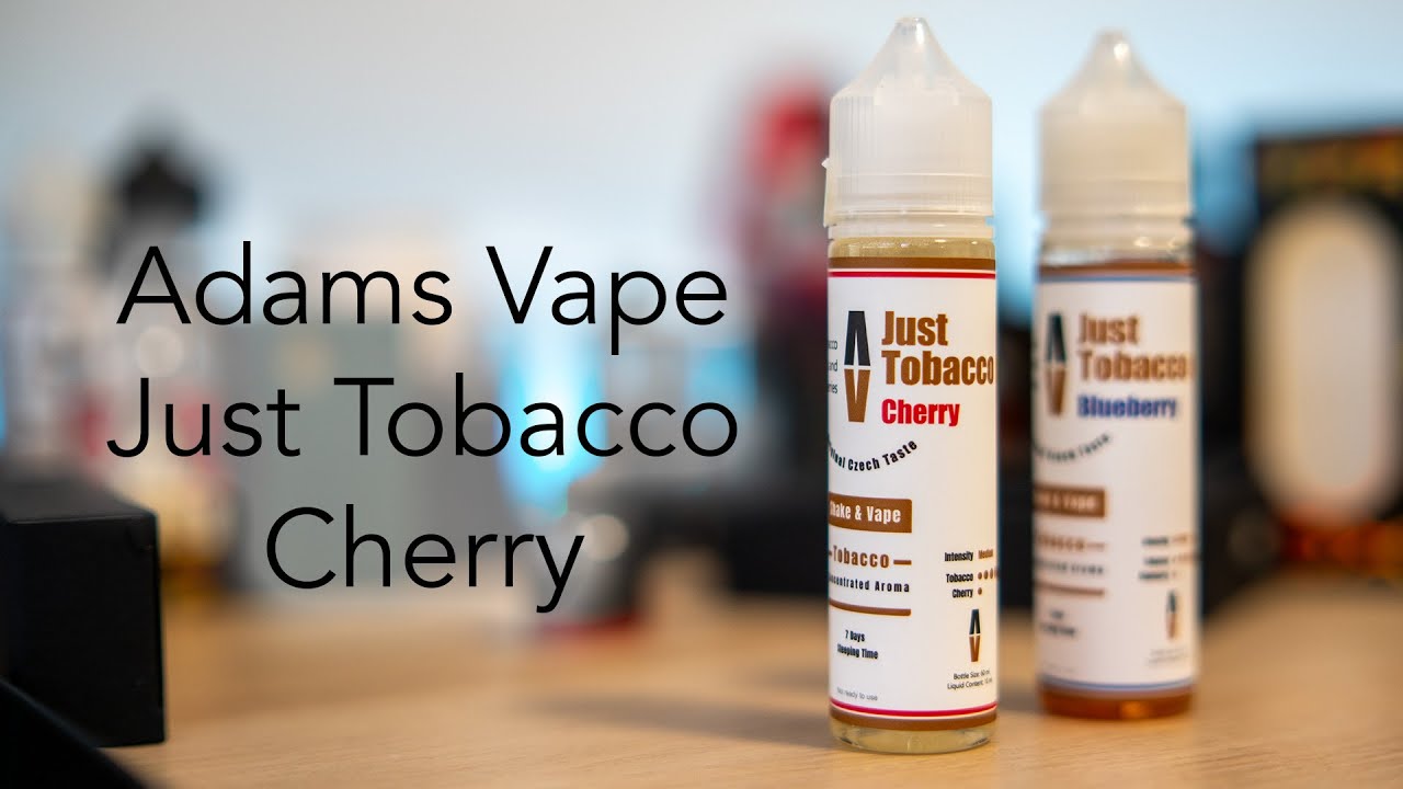 Adams Vape Just Tobacco Cherry - hodně drsn&aacute; tab&aacute;kovka s trochou tře&scaron;ně 🍒🍂