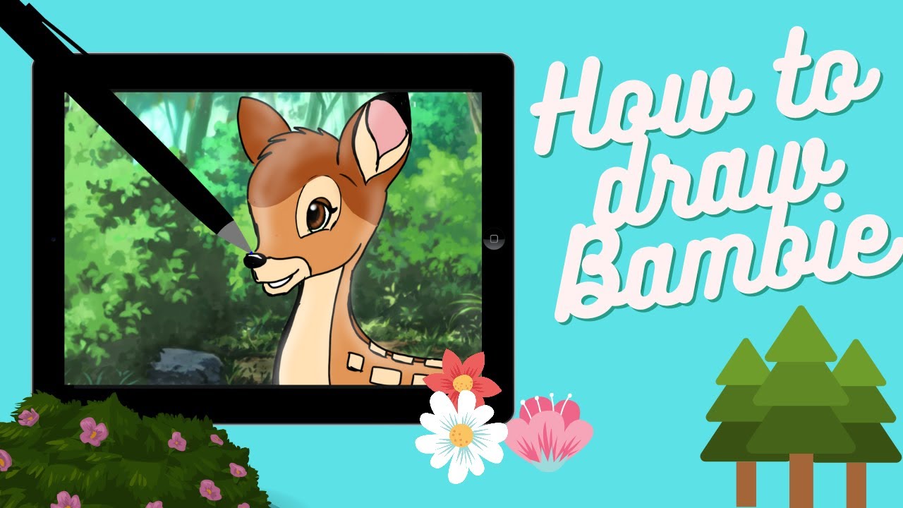How To Draw Bambie Deer || Drawing tutorial || Arts unlimited