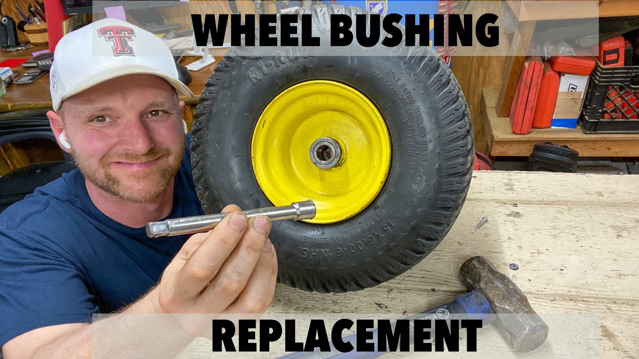 Riding Mower Wheel Bushing Replacement, 2 MINUTES!!!