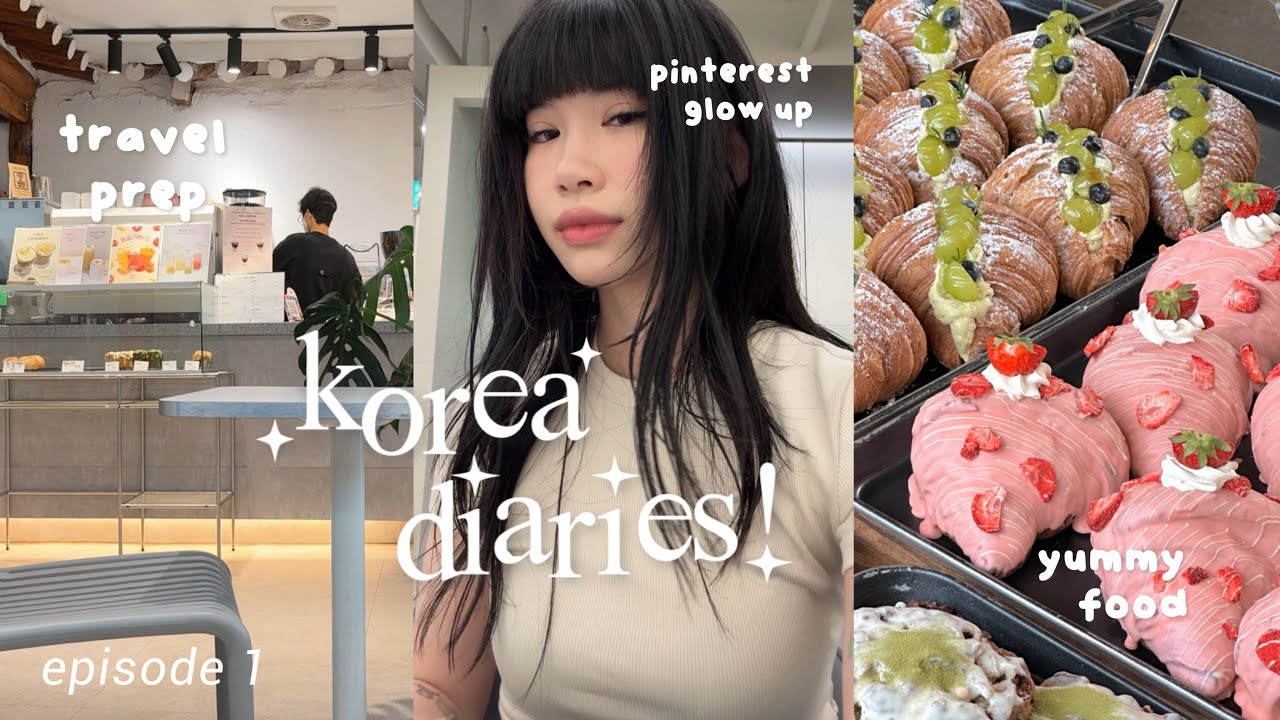 KOREA VLOG, эпизод 1 🎧 Собирайся со мной, сияющая девушка Pinterest, видеоблог о путешествии в Се...