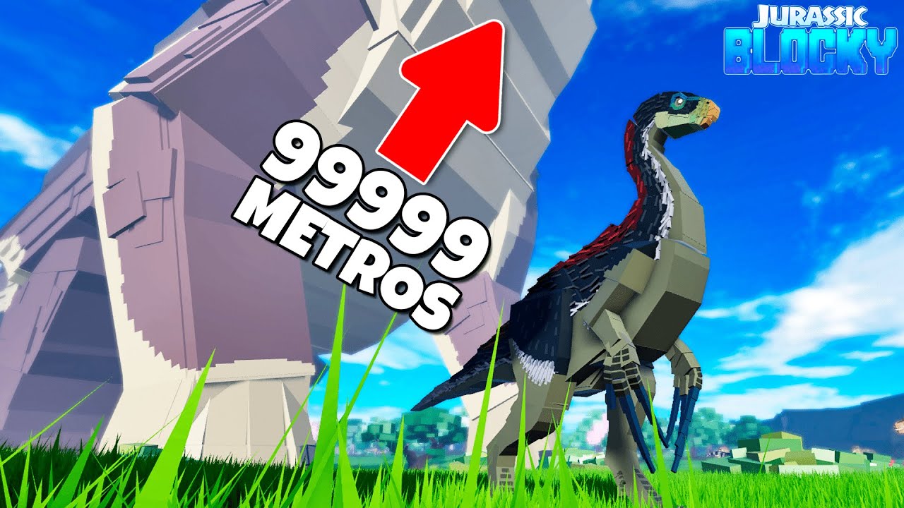 CRIAMOS MINI E MEGA DINOSSAUROS no JURASSIC BLOCKY! | ROBLOX